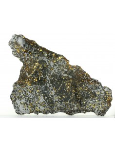 Seymchan Pallasite Slice 930 g with Olivines & Widmanstätten Pattern 2