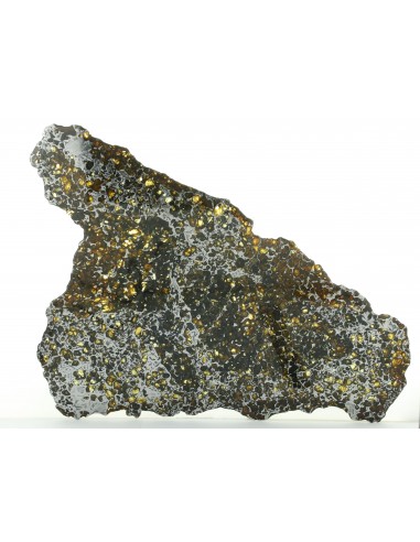 Seymchan Pallasite Slice 930 g with Olivines & Widmanstätten Pattern