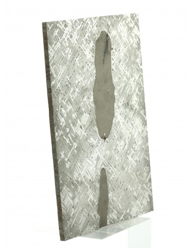 Cape York Meteorite Slice 1110 g | Widmanstätten Pattern and Troilites