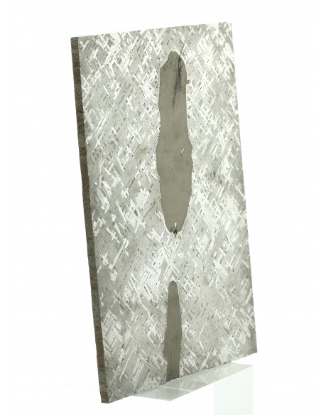 Cape York Meteorite Slice 1110 g | Widmanstätten Pattern and Troilites